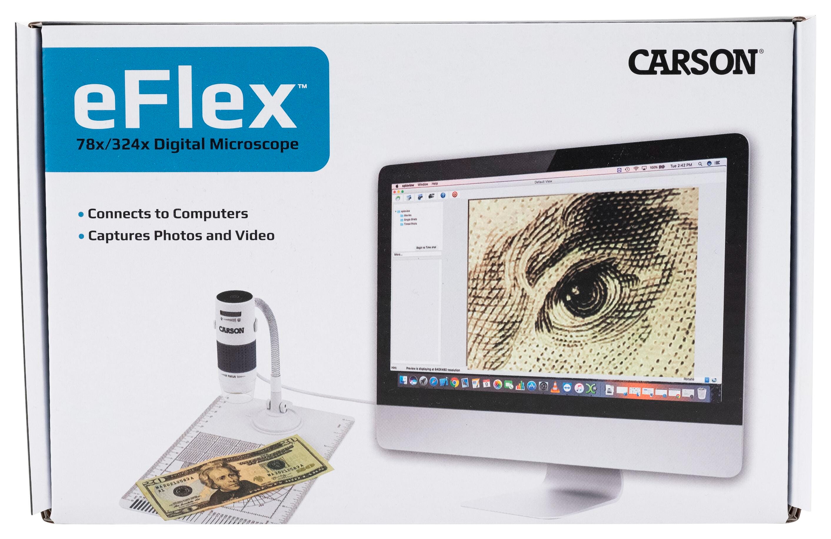 Carson Optical eFlex 78x/324x Digital Microscope with Flexible